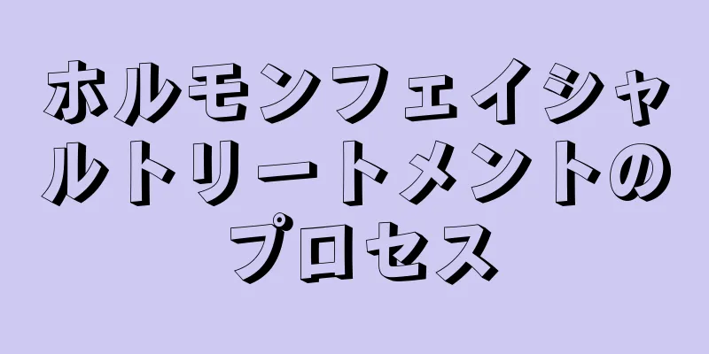 ホルモンフェイシャルトリートメントのプロセス