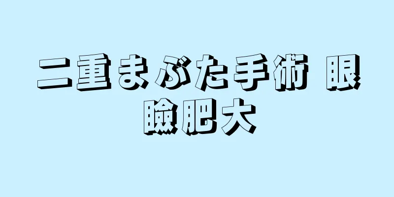 二重まぶた手術 眼瞼肥大