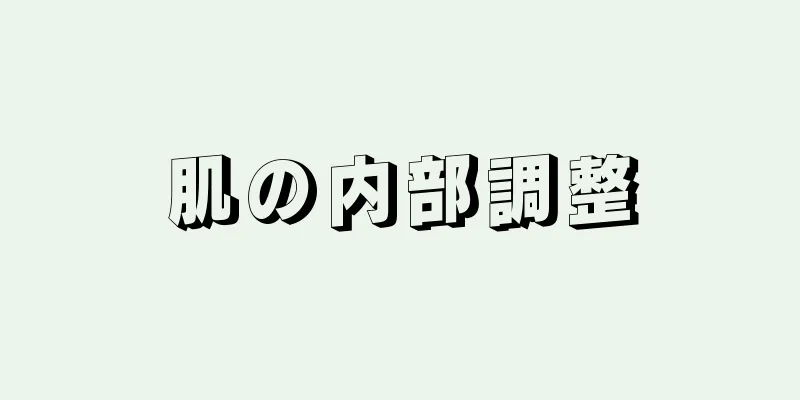 肌の内部調整