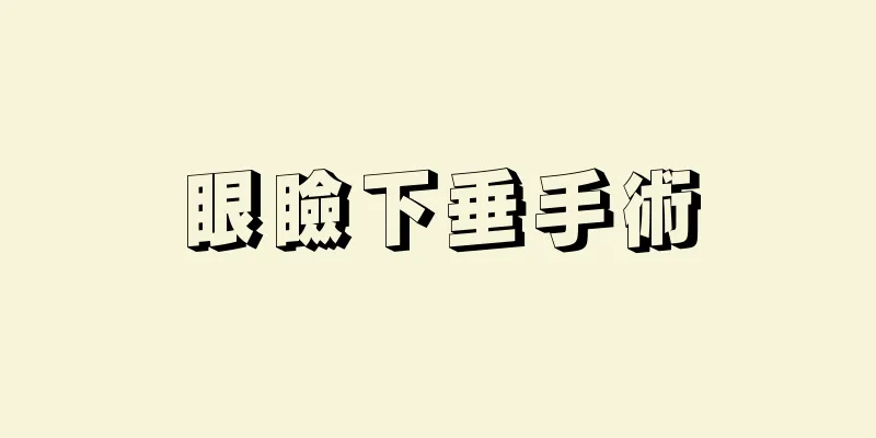 眼瞼下垂手術