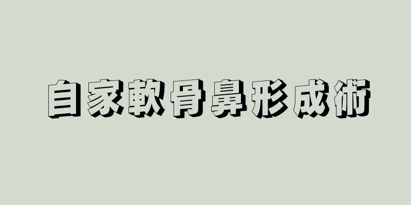 自家軟骨鼻形成術