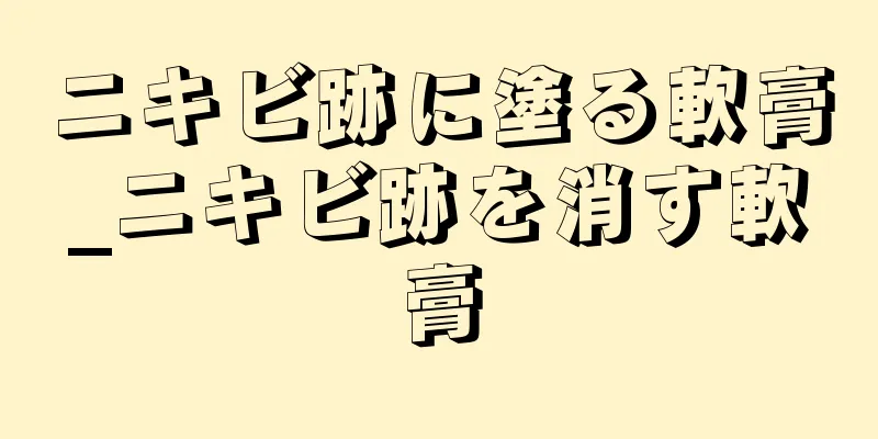 ニキビ跡に塗る軟膏_ニキビ跡を消す軟膏