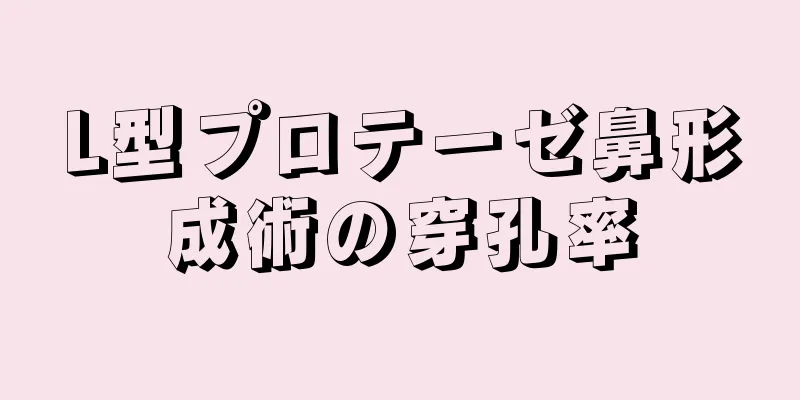 L型プロテーゼ鼻形成術の穿孔率