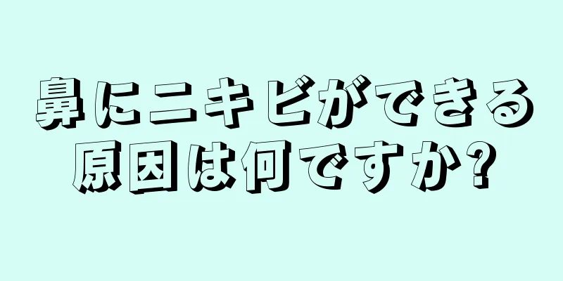 鼻にニキビができる原因は何ですか?