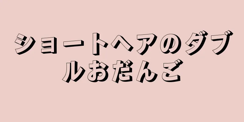 ショートヘアのダブルおだんご