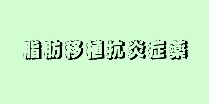 脂肪移植抗炎症薬