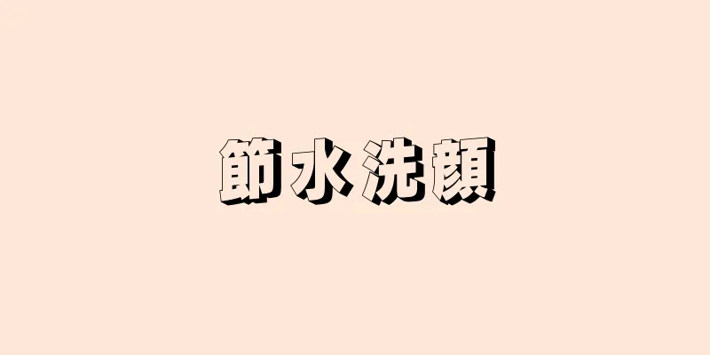 節水洗顔