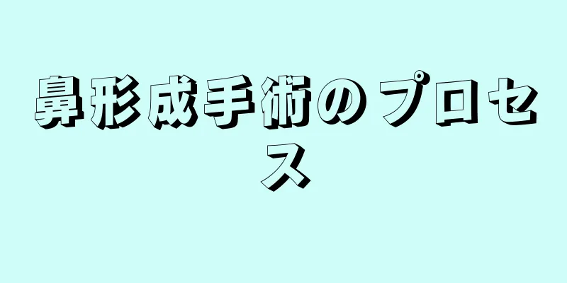 鼻形成手術のプロセス
