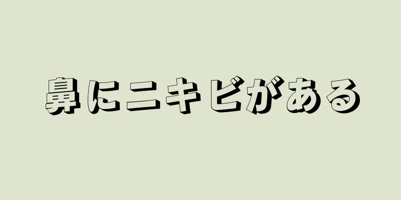 鼻にニキビがある