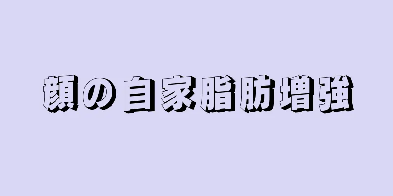 顔の自家脂肪増強