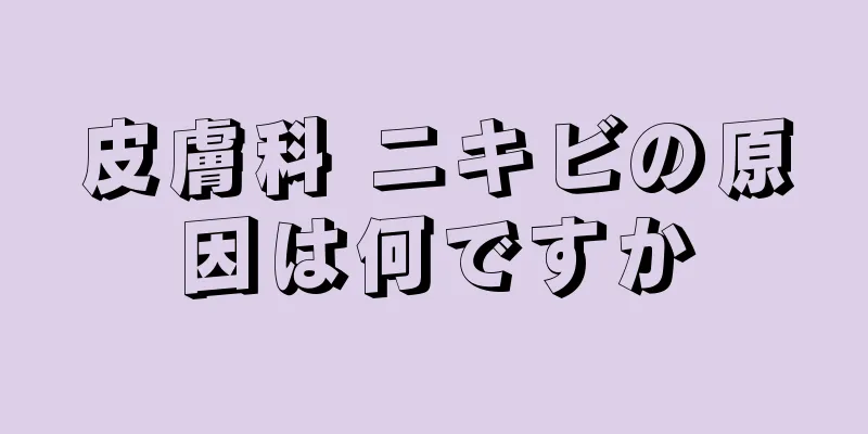 皮膚科 ニキビの原因は何ですか