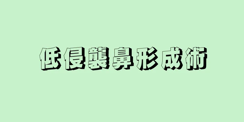 低侵襲鼻形成術