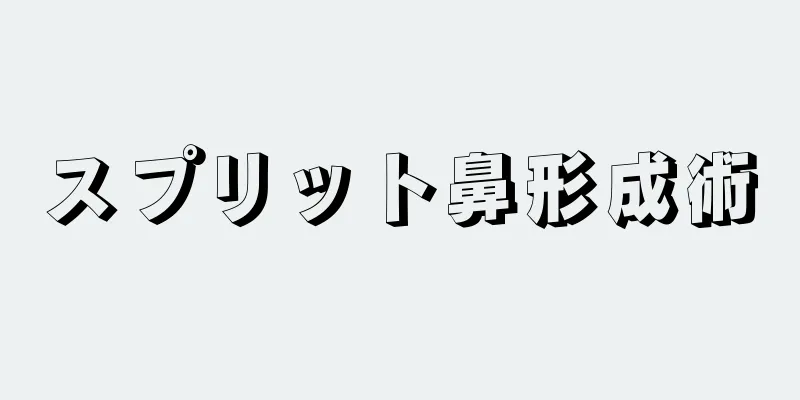スプリット鼻形成術