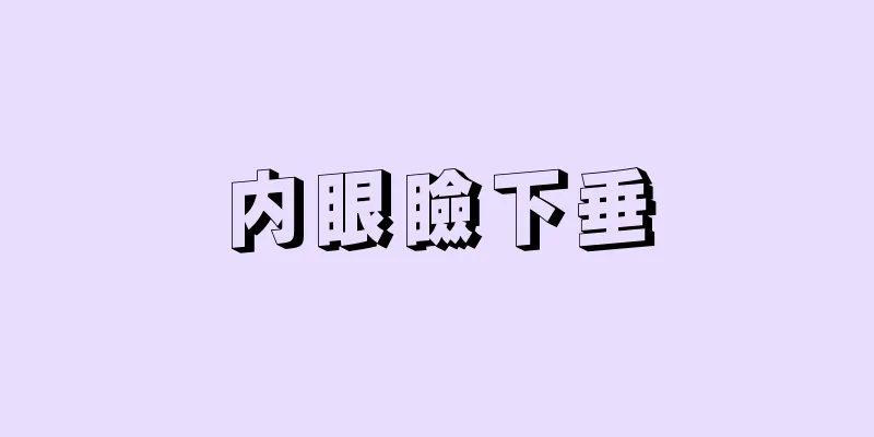 内眼瞼下垂