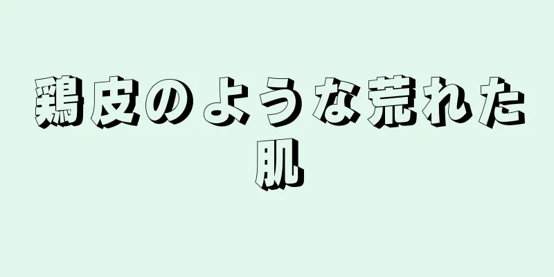 鶏皮のような荒れた肌