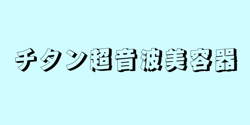 チタン超音波美容器