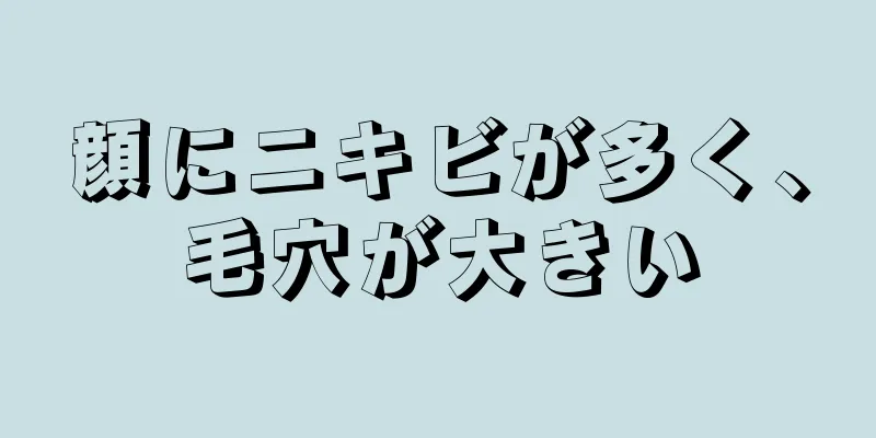 顔にニキビが多く、毛穴が大きい