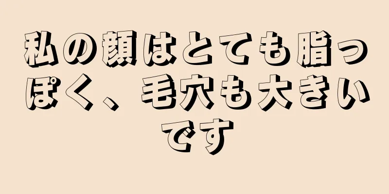 私の顔はとても脂っぽく、毛穴も大きいです