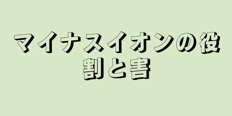 マイナスイオンの役割と害