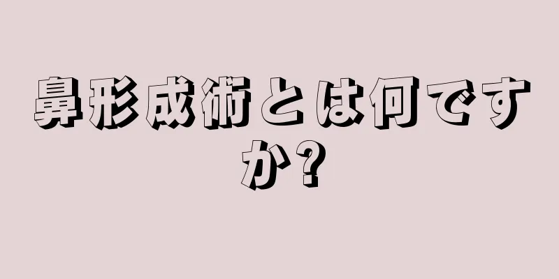 鼻形成術とは何ですか?