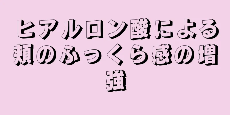 ヒアルロン酸による頬のふっくら感の増強