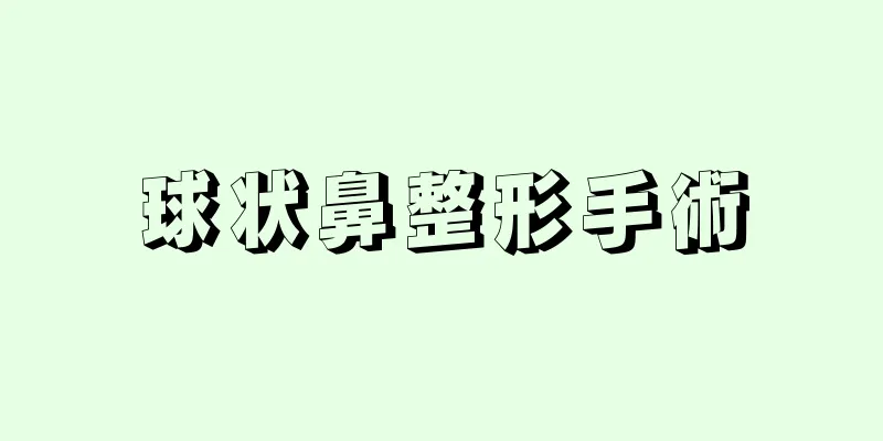 球状鼻整形手術