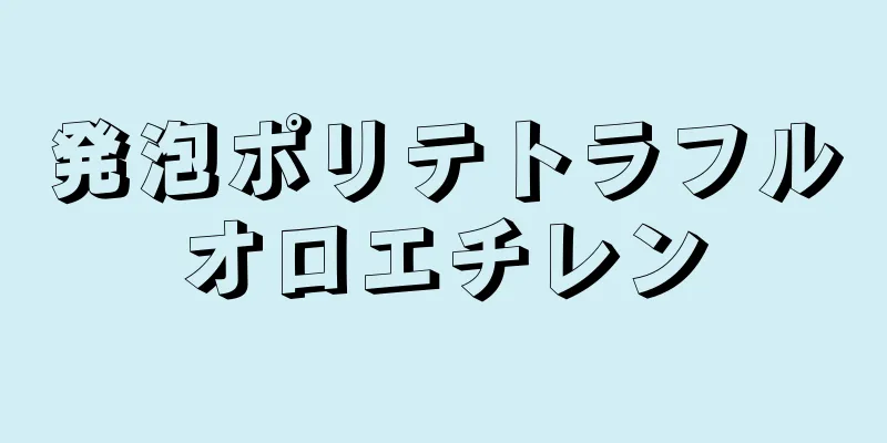 発泡ポリテトラフルオロエチレン