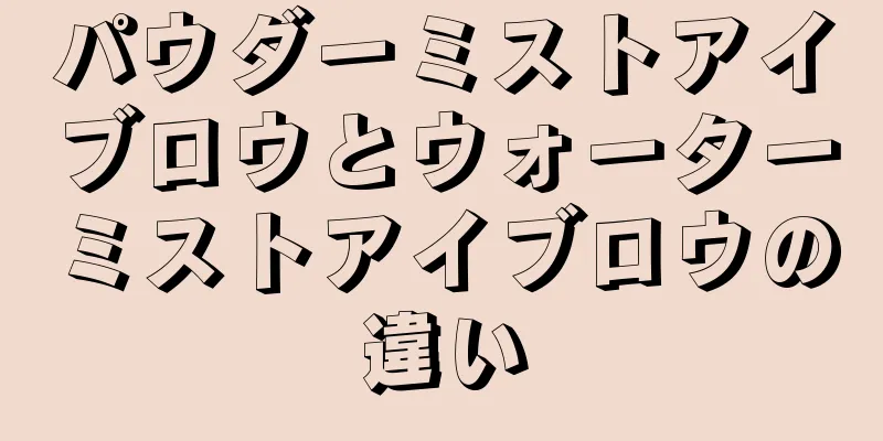 パウダーミストアイブロウとウォーターミストアイブロウの違い