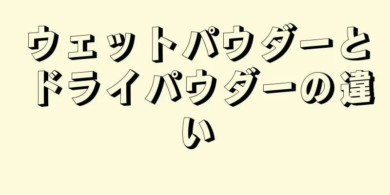 ウェットパウダーとドライパウダーの違い