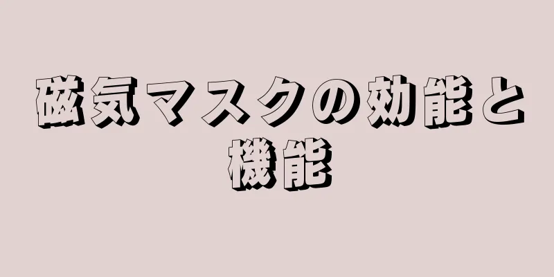 磁気マスクの効能と機能