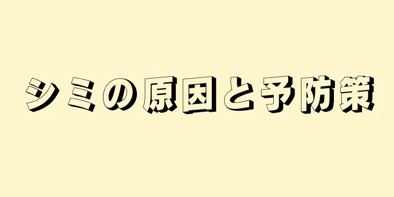 シミの原因と予防策