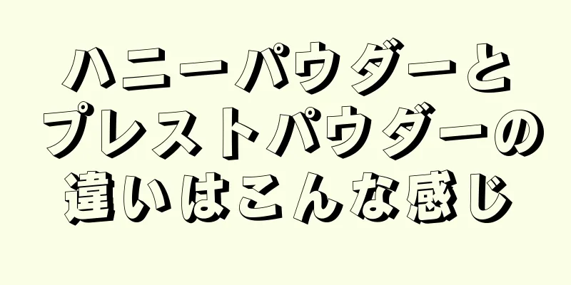 ハニーパウダーとプレストパウダーの違いはこんな感じ
