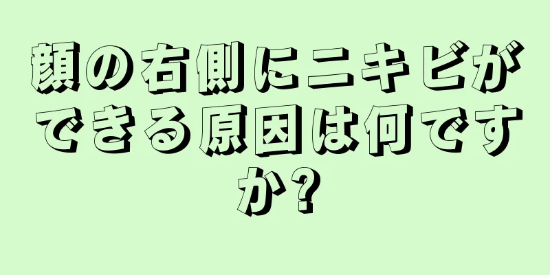 顔の右側にニキビができる原因は何ですか?
