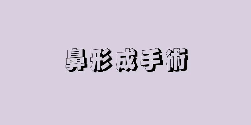 鼻形成手術