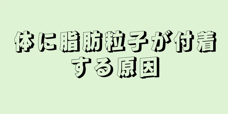 体に脂肪粒子が付着する原因