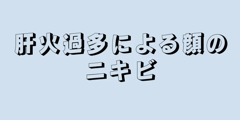 肝火過多による顔のニキビ