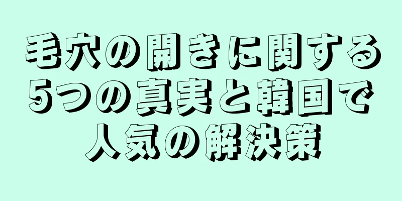 毛穴の開きに関する5つの真実と韓国で人気の解決策