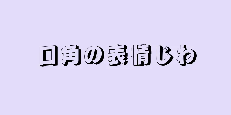 口角の表情じわ