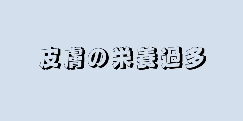 皮膚の栄養過多