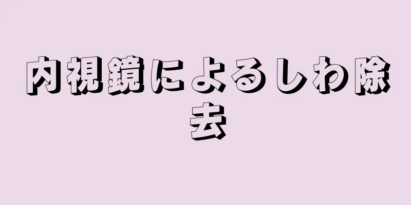 内視鏡によるしわ除去