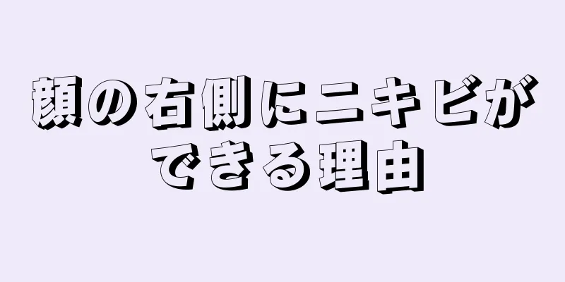 顔の右側にニキビができる理由