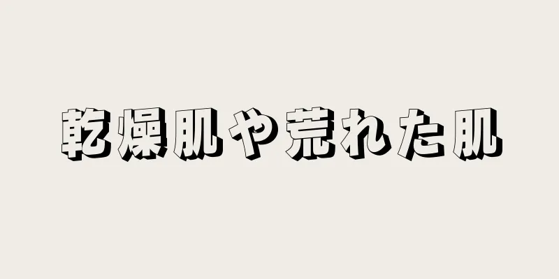 乾燥肌や荒れた肌