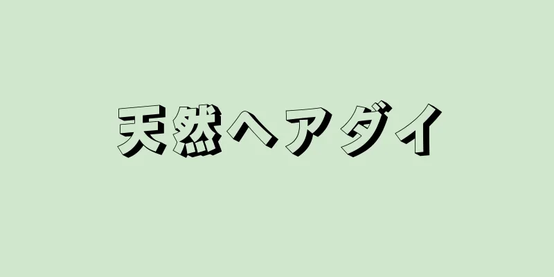 天然ヘアダイ